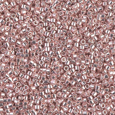 Miyuki Delica 11/0 - DB0418  Light Rose Opaque Galvanized-Dyed