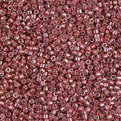 Miyuki Delica 11/0 - DB0423  Cranberry Red Galvanized-Dyed