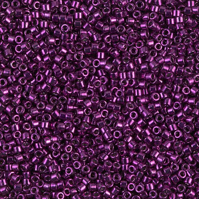 Miyuki Delica 11/0 - DB0463  Dark Magenta Nickel Plated Dyed