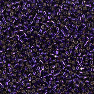Miyuki Delica 11/0 - DB0609 Dark Purple Silver Lined-Dyed