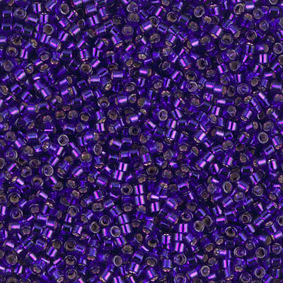Miyuki Delica 11/0 - DB0610 Dark Violet Silver Lined-Dyed