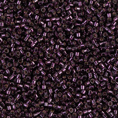 Miyuki Delica 11/0 - DB0611 Wine Silver Lined-Dyed