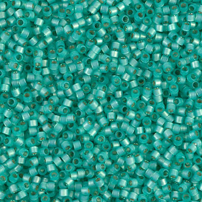 Miyuki Delica 11/0 - DB0627  Aqua Green Opal Silver Lined-Dyed