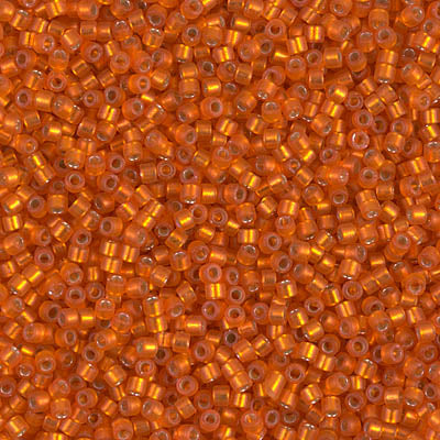 Miyuki Delica 11/0 - DB0682 Dark Orange Semi-Matte Dyed