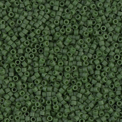 Miyuki Delica 11/0 - DB0797  Green Jade Matte-Dyed