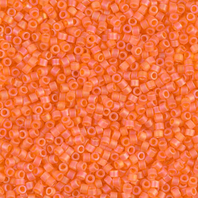 11/0 - DB0855 - Orange AB mat Transp. · Miyuki Delica