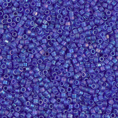 11/0 - DB0864 - Bleu cobalt mat AB Transp. · Miyuki Delica