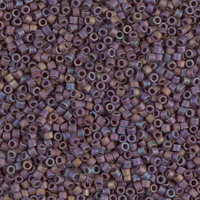 Miyuki Delica 11/0 - DB0884 Dark Grey Brown Opaque AB Matte