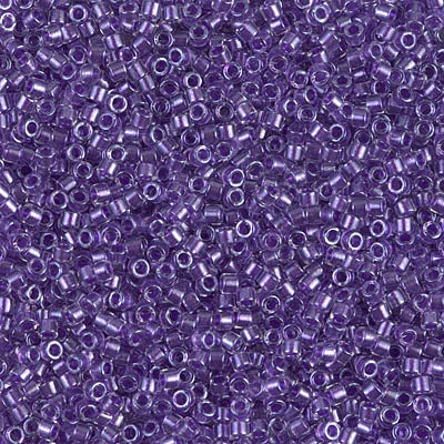 Miyuki Delica 11/0 - DB0906 Purple Sparkle Crystal Lined