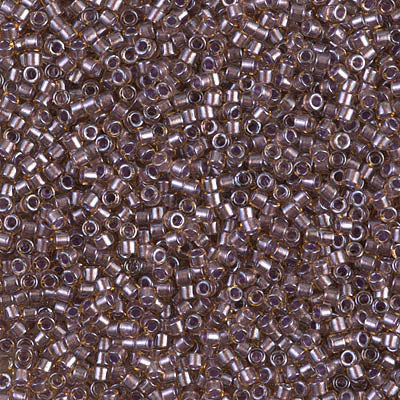 11/0 - DB0912 - Topaze scintillant cœur cannelle Transp. · Miyuki Delica