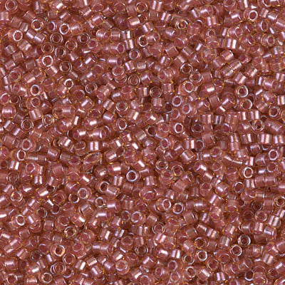 11/0 - DB0913 - Topaze scintillant cœur saumon Transp. · Miyuki Delica