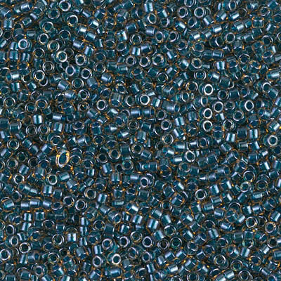 11/0 - DB0921 - Topaze scintillante cœur sarcelle Transp. · Miyuki Delica