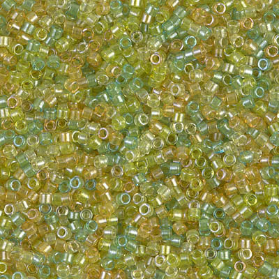 11/0 - DB0983 - Cœur scintillant zest mixte Transp. · Miyuki Delica
