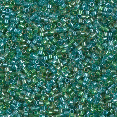 Miyuki Delica 11/0 - DB0984  Aqua Teal Green Sparkle Lined
