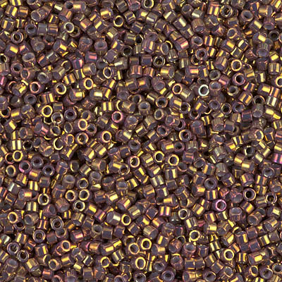 Miyuki Delica 11/0 - DB1010 Bronze Gold Green AB Metallic Gold Luster
