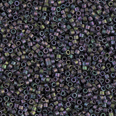 Miyuki Delica 11/0 - DB1053 Purple Green AB Matte Metallic Gold Luster