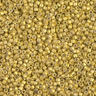 Miyuki Delica 11/0 - DB1154  DB1154: Galvanized Semi-Frosted Zest