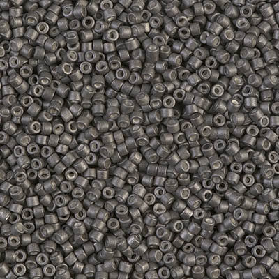 Miyuki Delica 11/0 - DB1175 Silver Grey Graphite Galvanized-Dyed Matte