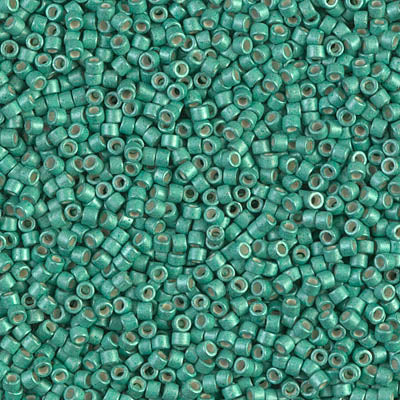 Miyuki Delica 11/0 - DB1182 Dark Green Mint Galvanized-Dyed Semi-Matte