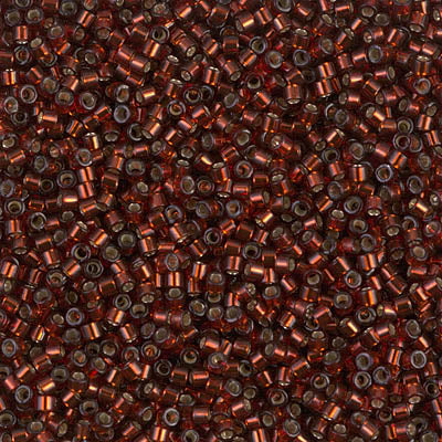 Miyuki Delica 11/0 - DB1202 Dark Cranberry Red Silver Lined