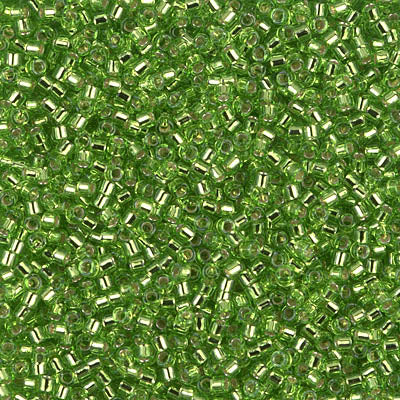 Miyuki Delica 11/0 - DB1206 Green-Lime Silver Lined