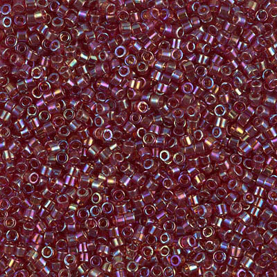 Miyuki Delica 11/0 - DB1242 Dark Cranberry Red AB
