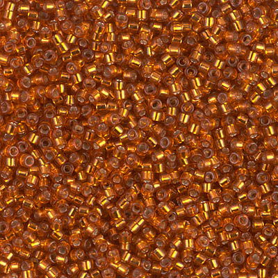 Miyuki Delica 11/0 - DB1333 Burnt Orange Silver Lined-Dyed