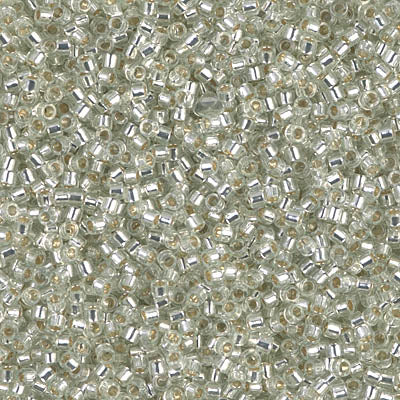 Miyuki Delica 11/0 - DB1431 Silver lined Pale Moss Green
