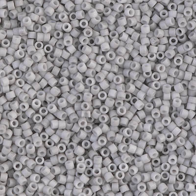 11/0 - DB1518 - Gris fumée clair mat Opaque · Miyuki Delica