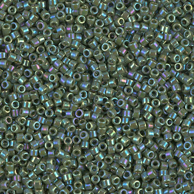 Miyuki Delica 11/0 - DB1575  Green Avocado Opaque AB