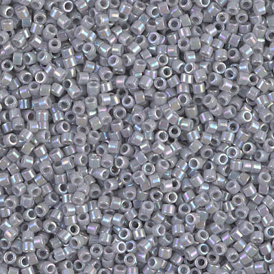 11/0 - DB1579 - Gris fantôme AB Opaque · Miyuki Delica