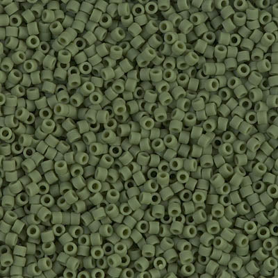 11/0 - DB1585 - Vert avocat mat Opaque · Miyuki Delica