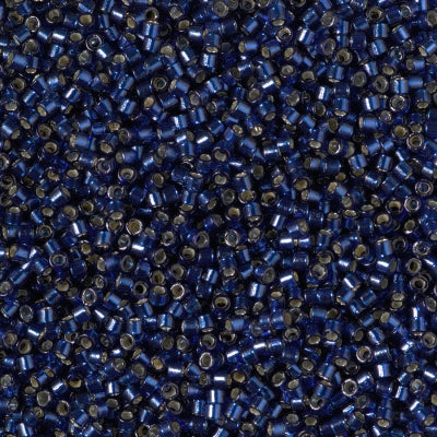 Miyuki Delica 11/0 - DB2191  Duracoat Silver lined Dyed Navy