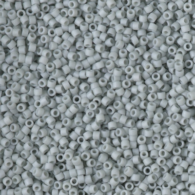 Miyuki Delica 11/0 - DB2281 Frosted Glazed Light Grey Matte