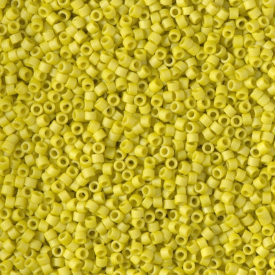 Miyuki Delica 11/0 - DB2283 Frosted Glazed Yellow Lemon Matte