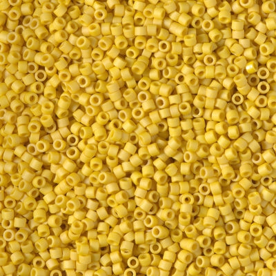 Miyuki Delica 11/0 - DB2284 Frosted Glazed Yellow Canary Matte