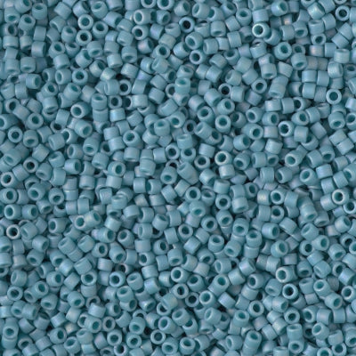 Miyuki Delica 11/0 - DB2315 Frosted Glazed Rainbow Arctic Blue Matte AB