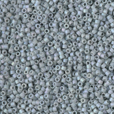 Miyuki Delica 11/0 - DB2320 Frosted Glazed Rainbow Grey Matte AB