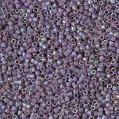 Miyuki Delica 11/0 - DB2322 Frosted Glazed Rainbow Purple Matte AB