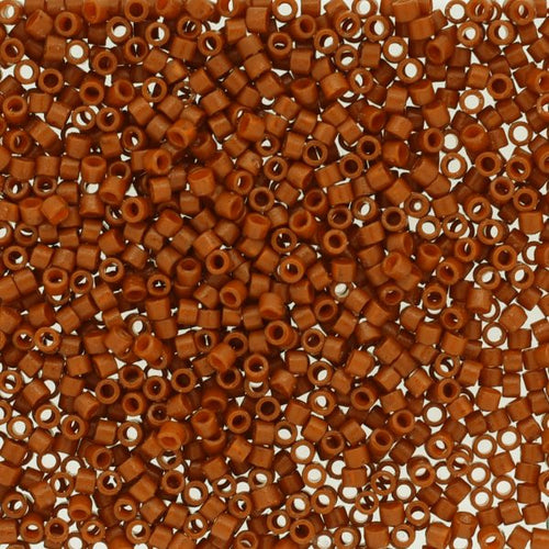 Miyuki Delica 11/0 - DB2352 Duracoat Dyed Burnt Orange