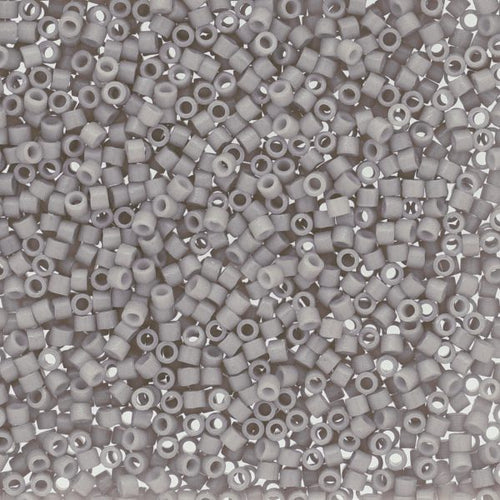 Miyuki Delica 11/0 - DB2366 Duracoat Dyed Grey Coin