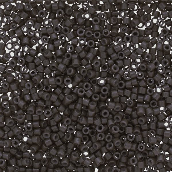 Miyuki Delica 11/0 - DB2368  Duracoat Dyed Charcoal Grey