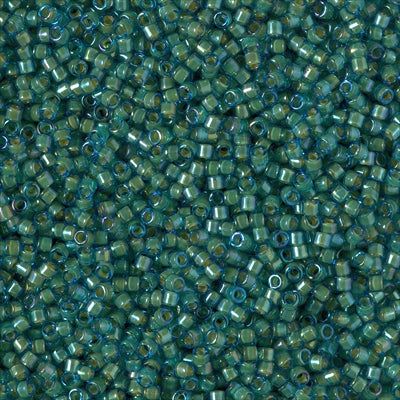 Miyuki Delica 11/0 - DB2381 Fancy Lined Green Turquoise
