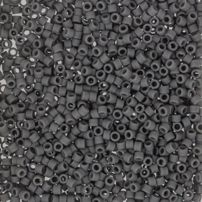 Miyuki Delica 11/0 - DB2409 Matte Charcoal Opaque