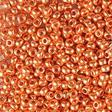 10/0 - SB68805 Orange brûlé métallique cristal · Preciosa rocaille