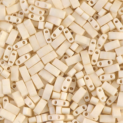 Miyuki Half TILA® - HTL2021 Opaque Cream Matte Glazed Luster