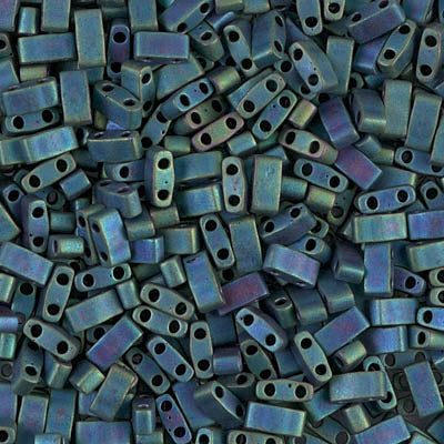 Miyuki Half TILA® - HTL2064 Opaque Matte Metallic Blue Green Iris