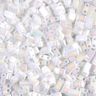 Miyuki Half TILA® - HTL0471 Opaque White Pearl AB
