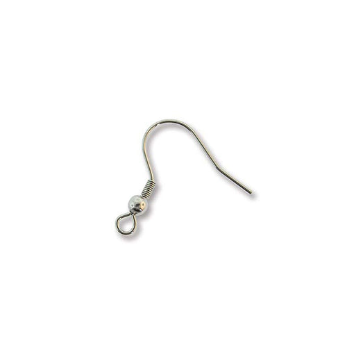 18 mm - EarwireFish Hook Stainless Steel Ball & Spring LF/NF - 72pcs