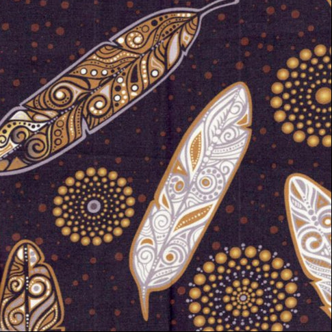 Feathers JTFETHM1 - Black 100% Cotton Designer